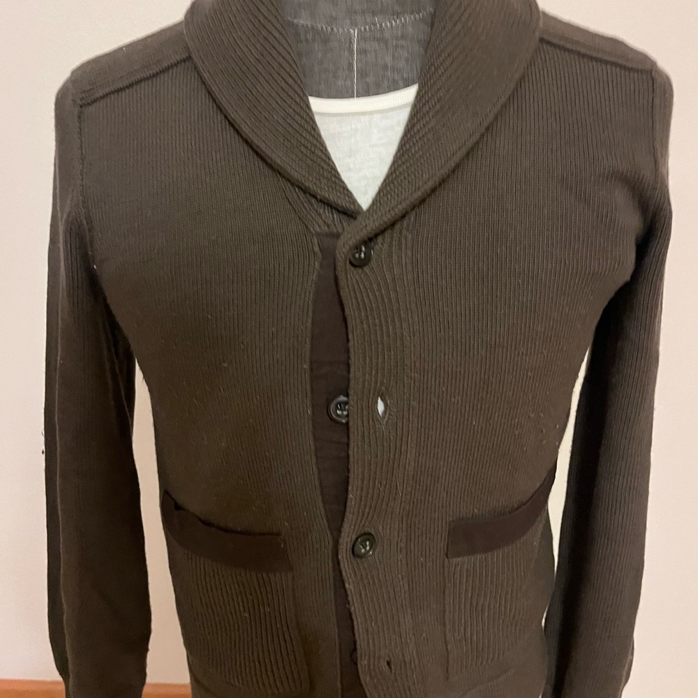 Banana Republic Greenish Brown Cardigan Sweater Small